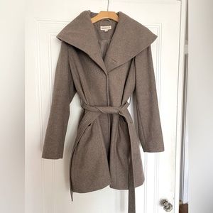 Merona wool coat with belt